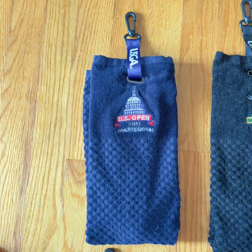6 U.S. OPEN Golf Towels 2011-2016‎ USGA MEMBER Cloth Clip Oakmont Chambers Bay